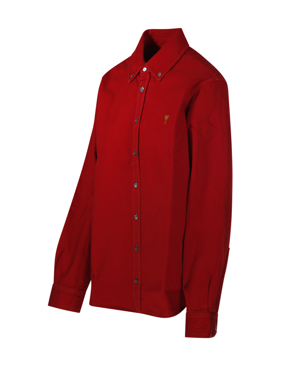 DONNA AMI CAMICIA ROSSA IN COTONE 