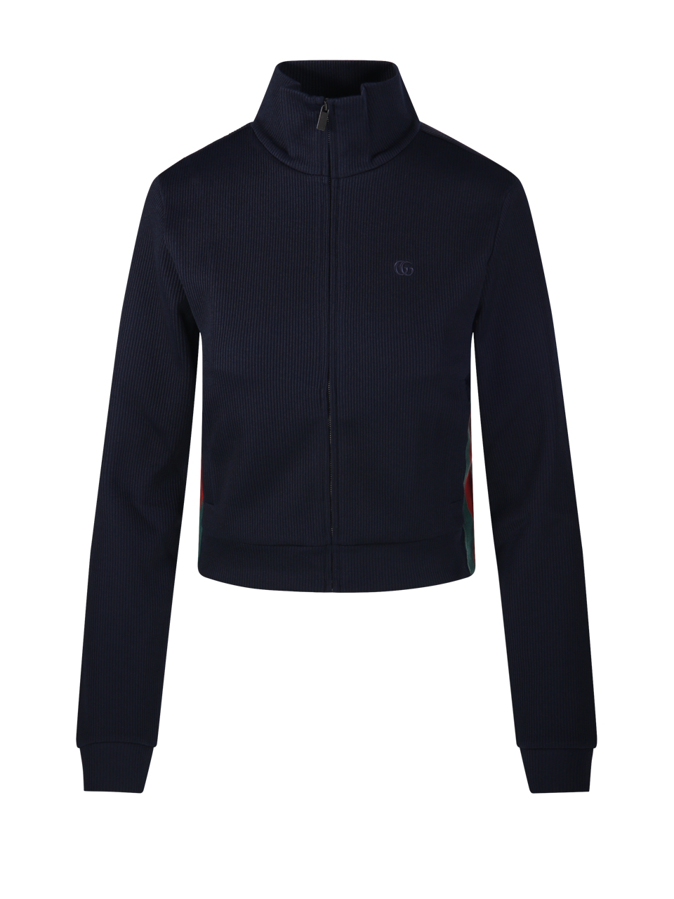 WOMAN GUCCI BLUE POLYESTER ZIP SWEATSHRT