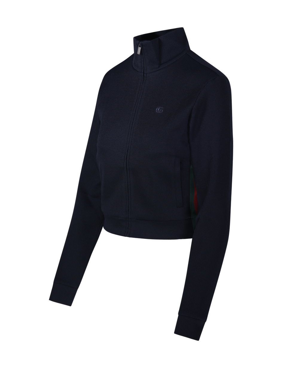 WOMAN GUCCI BLUE POLYESTER ZIP SWEATSHRT