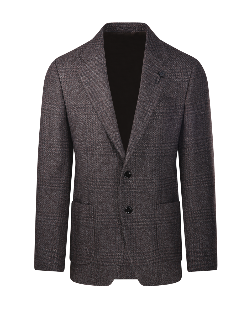 MEN LARDINI BROWN WOOL BLAZER 