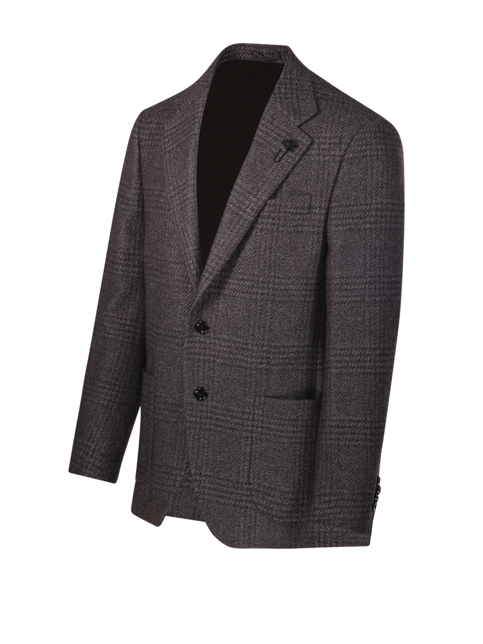 MEN LARDINI BROWN WOOL BLAZER 