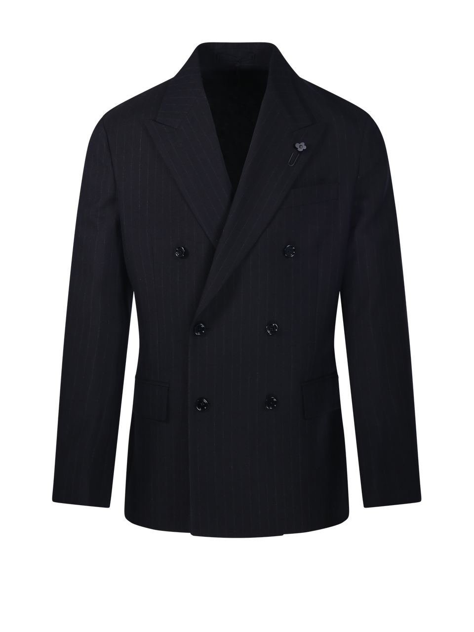 MEN LARDINI BLACK VIRGIN WOOL BLAZER 