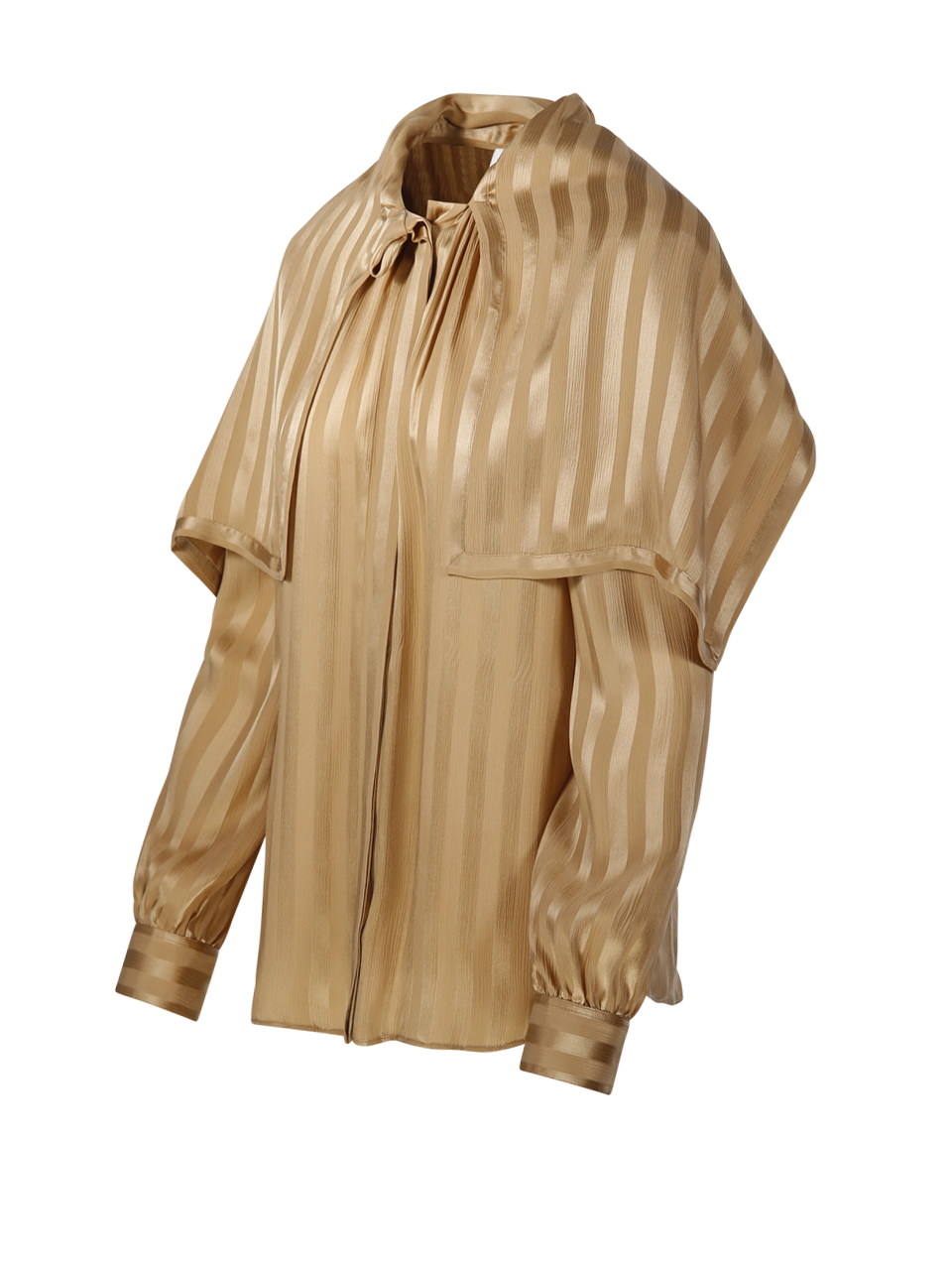 DONNA SAINT LAURENT CAMICIA DI SETA NUDE 