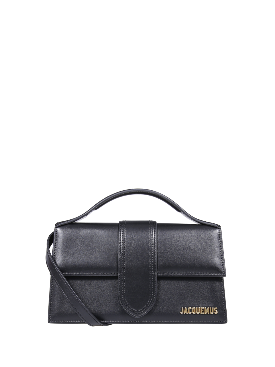 WOMAN JACQUEMUS BLACK LEATHER LE GRAND BAMBINO BAG