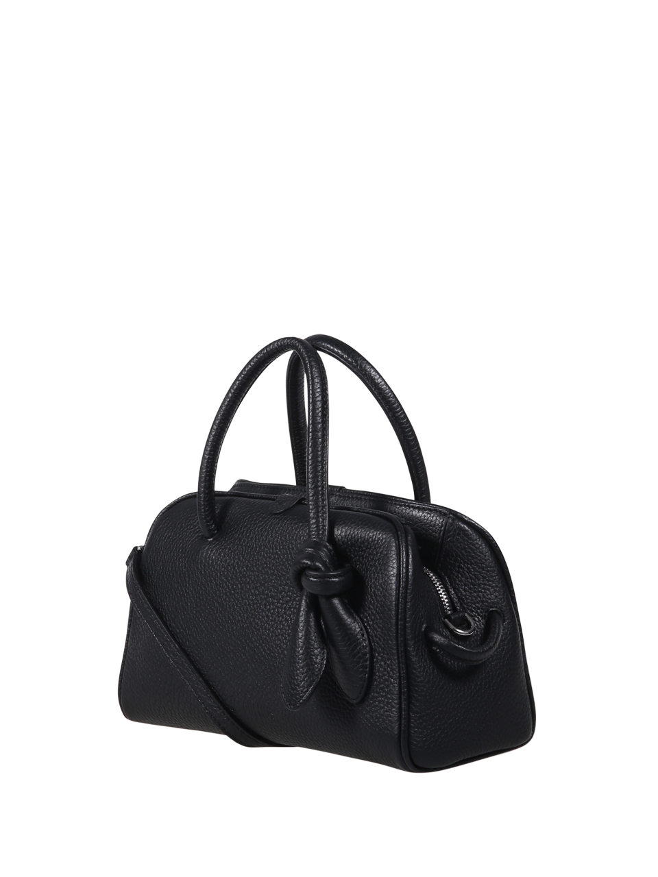 WOMAN JACQUEMUS BLACK LEATHER LE PETIT TURISMO BAG
