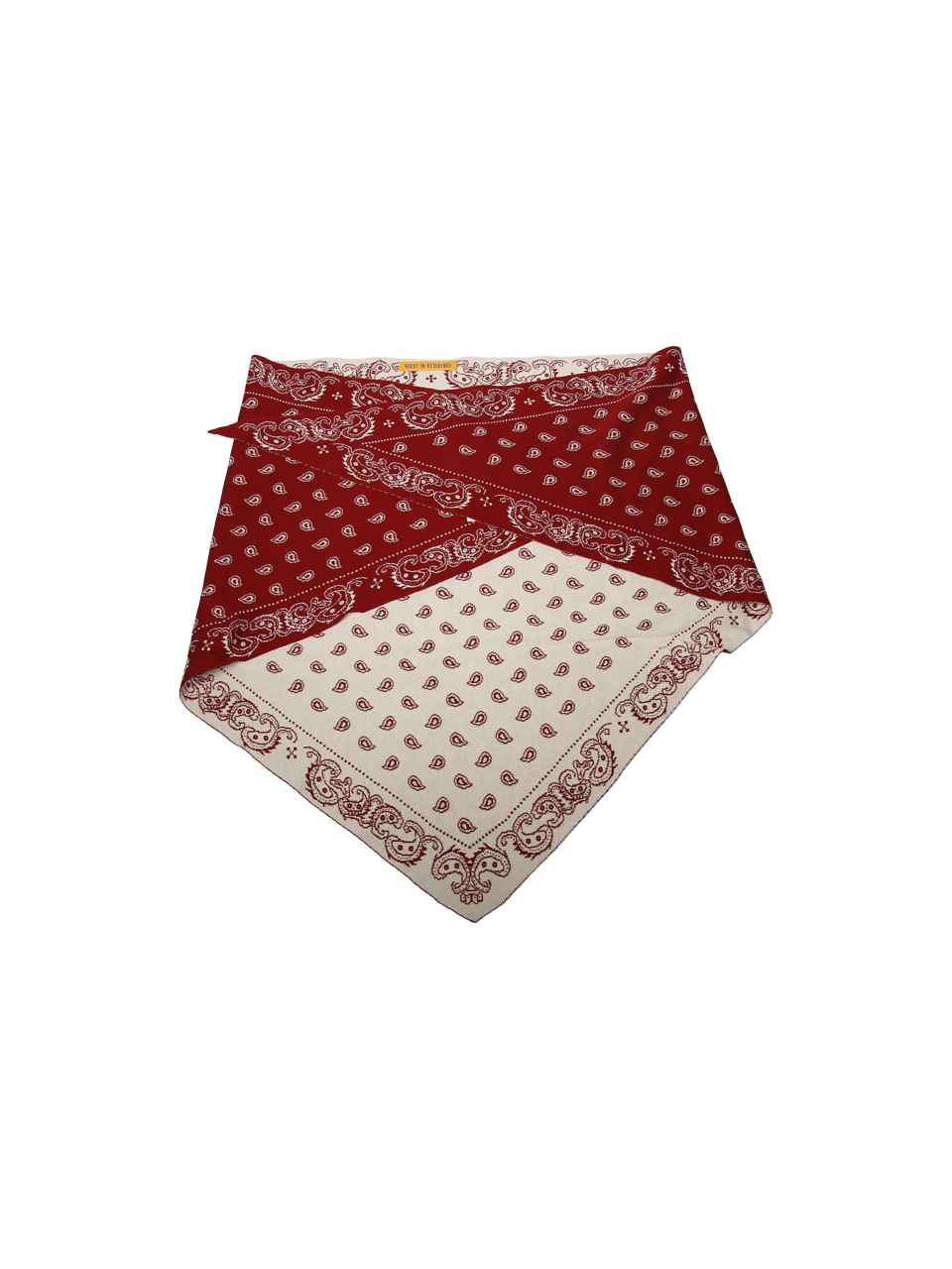 WOMAN GUEST IN RESIDENCE RED COTTON THE WILD RAG FOULARD
