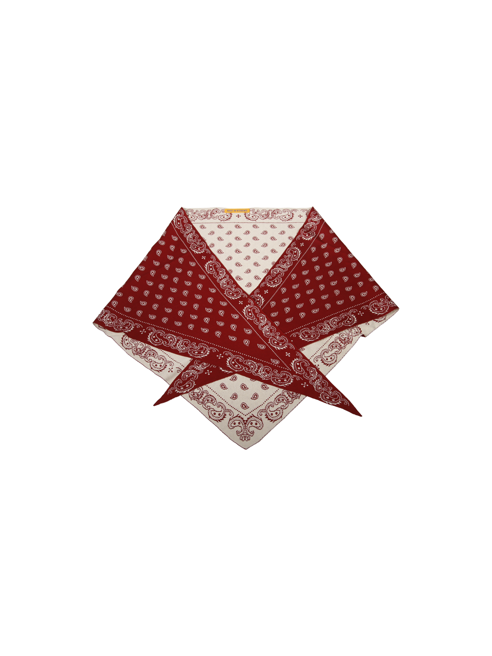 WOMAN GUEST IN RESIDENCE RED COTTON THE WILD RAG FOULARD