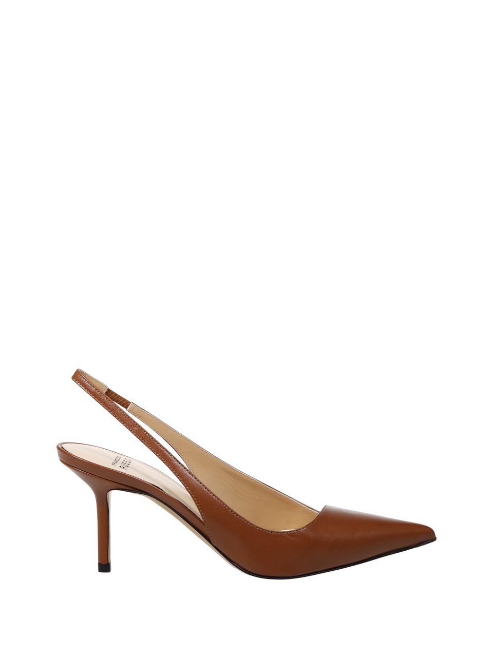 WOMAN FRANCESCO RUSSO BROWN LEATHER PUMP
