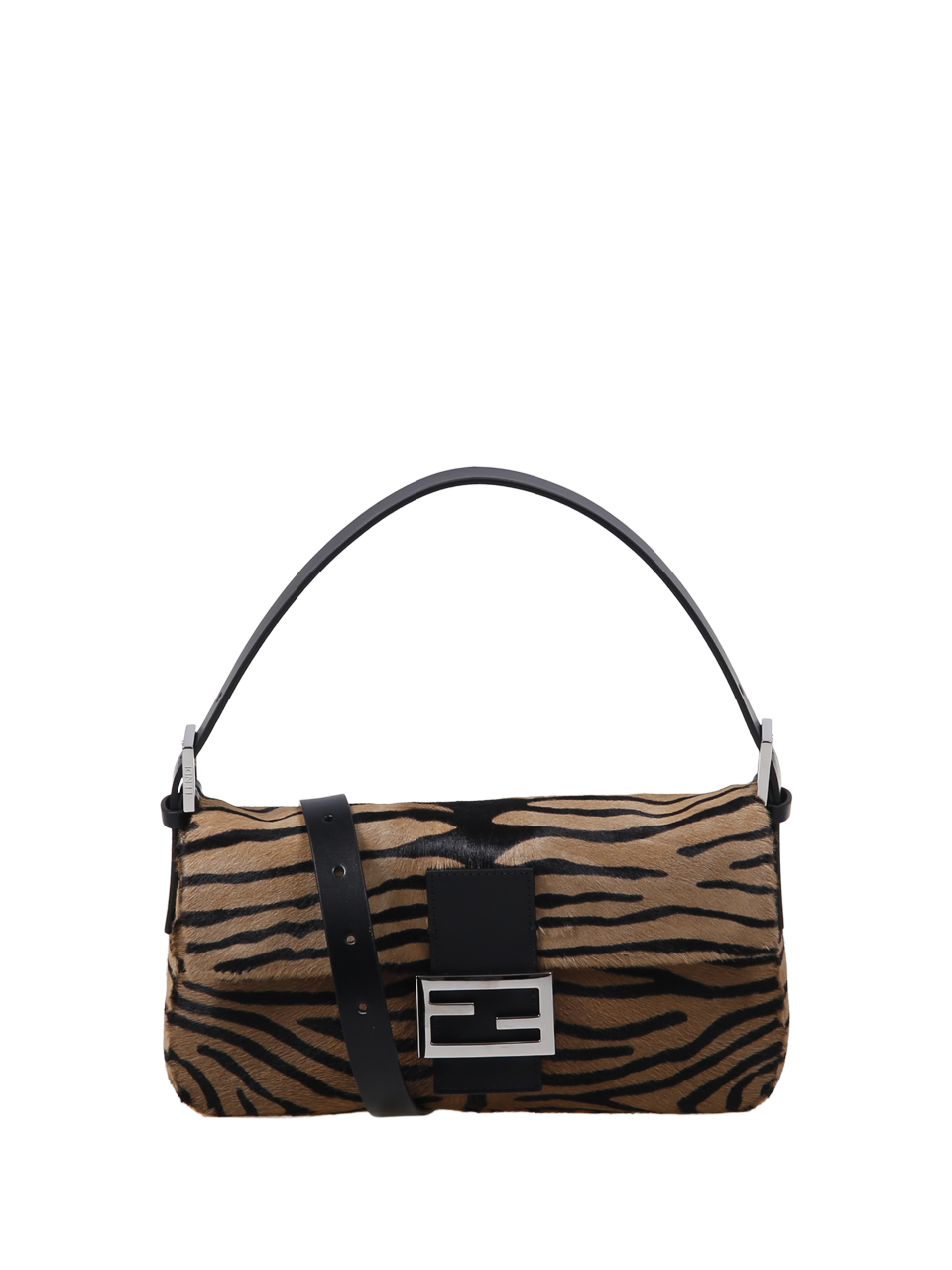 WOMAN FENDI BEIGE LEATHER BAGUETTE BAG 