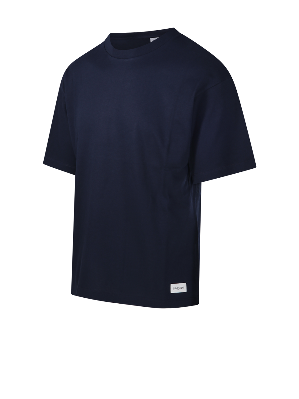 MEN SAINT LAURENT BLUE COTTON T-SHIRT