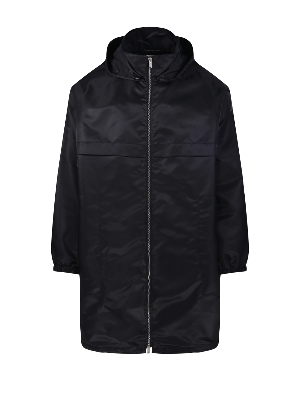 MEN SAINT LAURENT BLACK POLYAMIDE PARKA A CAPUCHE