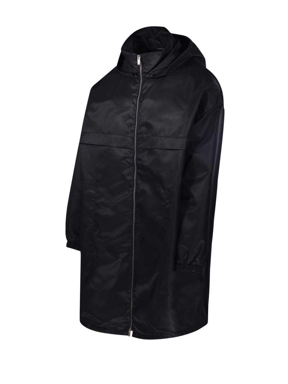 MEN SAINT LAURENT BLACK POLYAMIDE PARKA A CAPUCHE