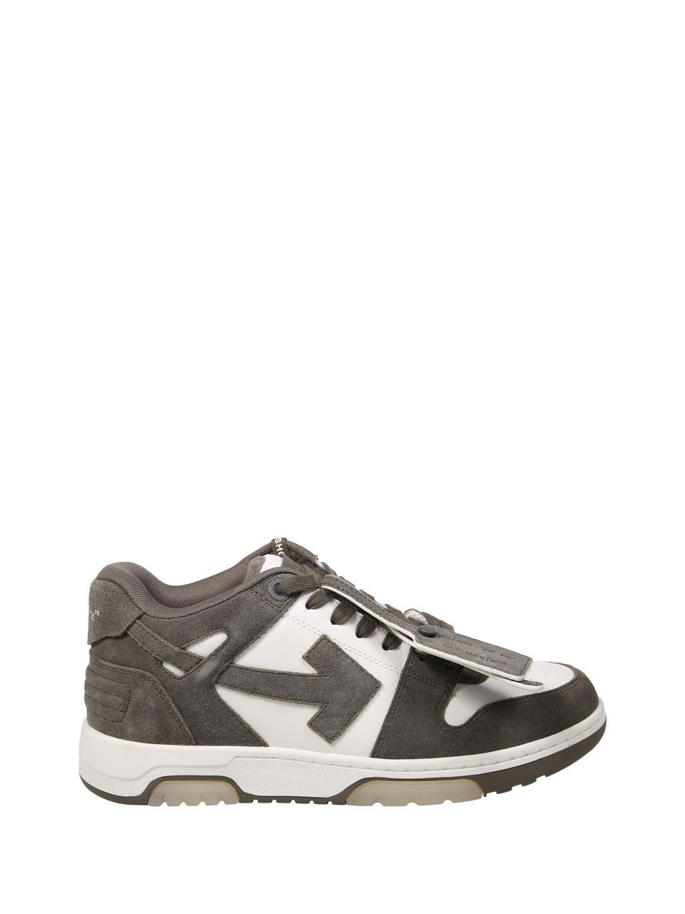 MEN OFF-WHITE GREEN LEATHER OUT OF OFFICE SNEAKER