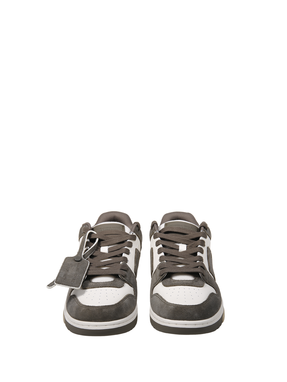 MEN OFF-WHITE GREEN LEATHER OUT OF OFFICE SNEAKER