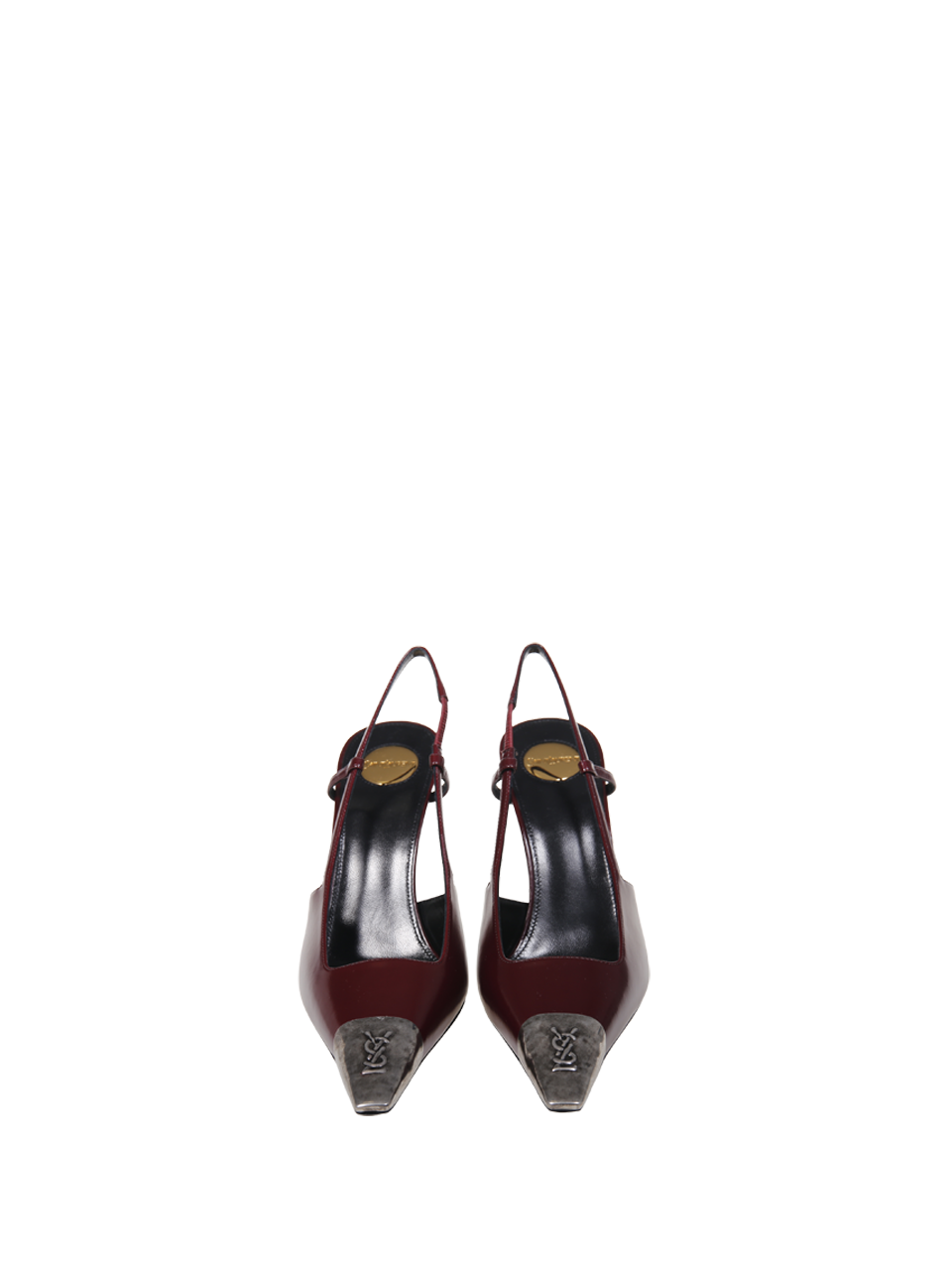 WOMAN SAINT LAURENT BORDEAUX LEATHER JEANNE PUMP