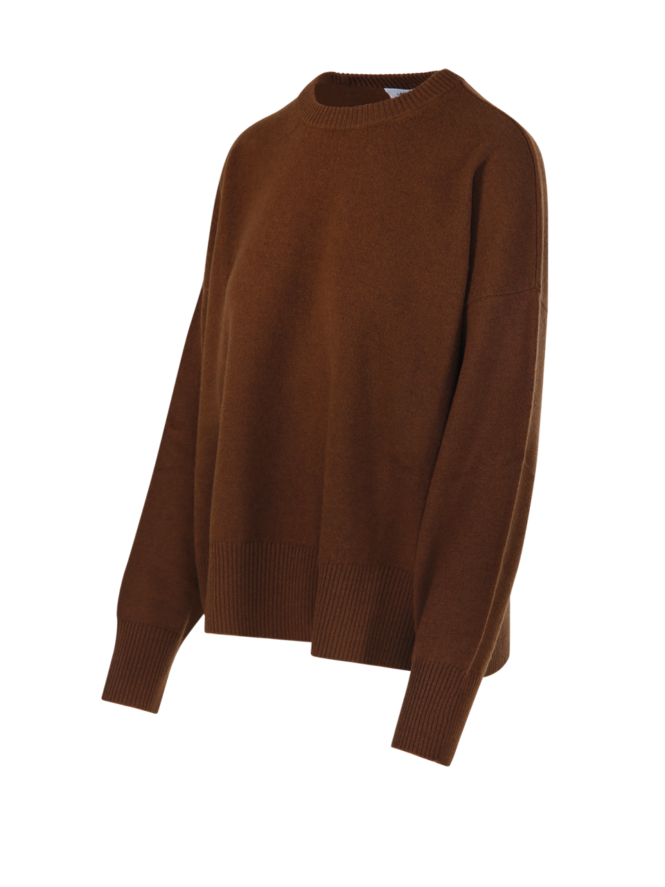 WOMAN BE YOU BROWN CASHMERE ROUND NECK SWEATER
