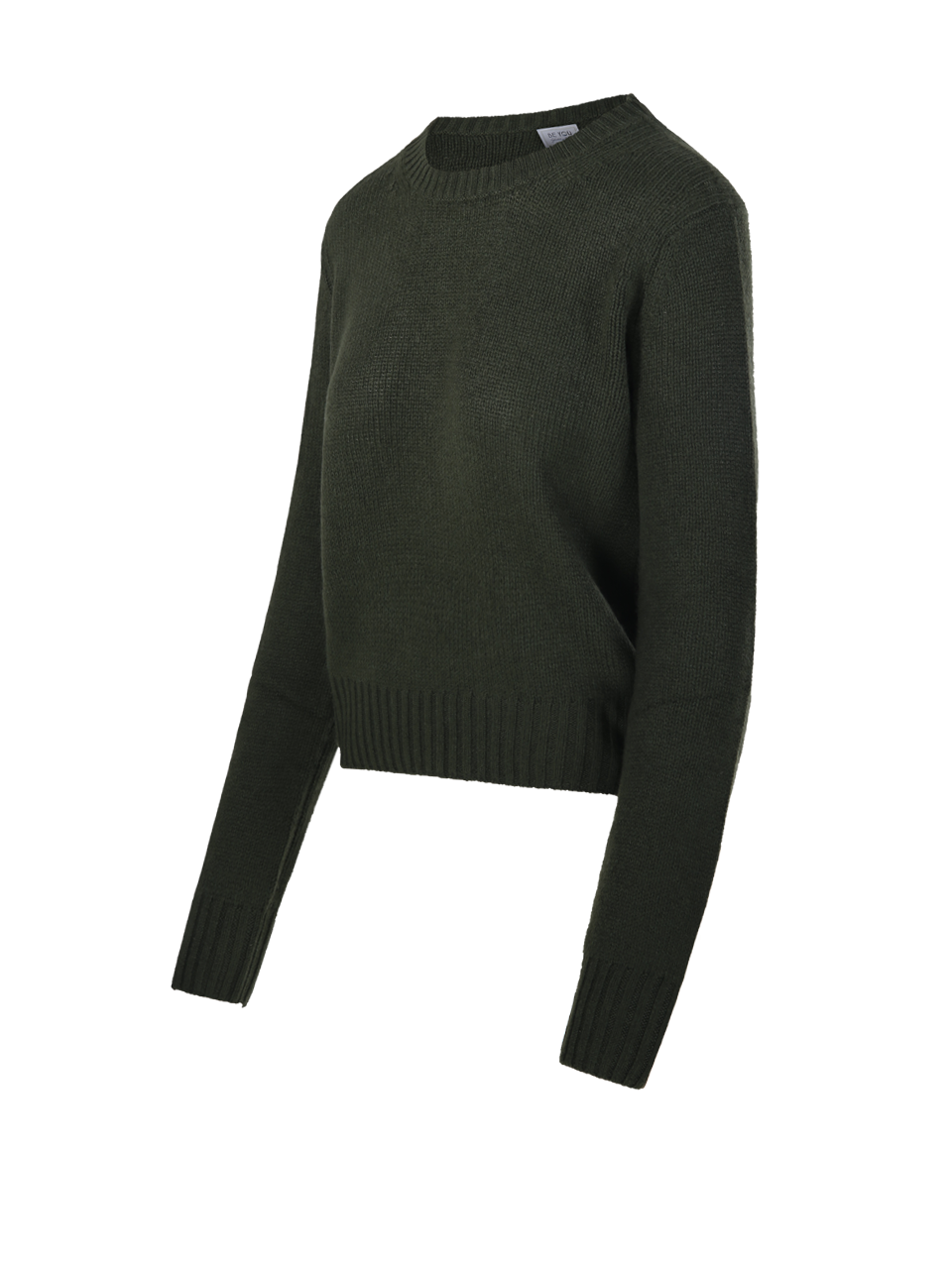 WOMAN BE YOU GREEN CASHMERE ROUND NECK SWEATER