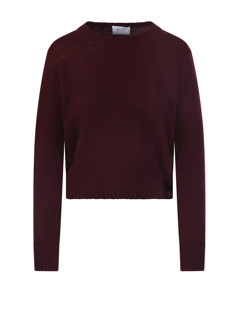 WOMAN BE YOU RED CASHMERE ROUND NECK SWEATER