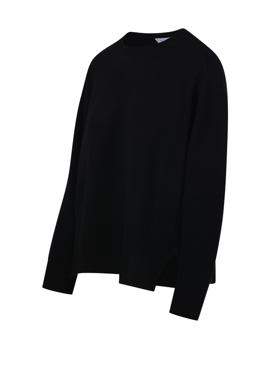 WOMAN BE YOU BLACK CASHMERE ROUND NECK SWEATER