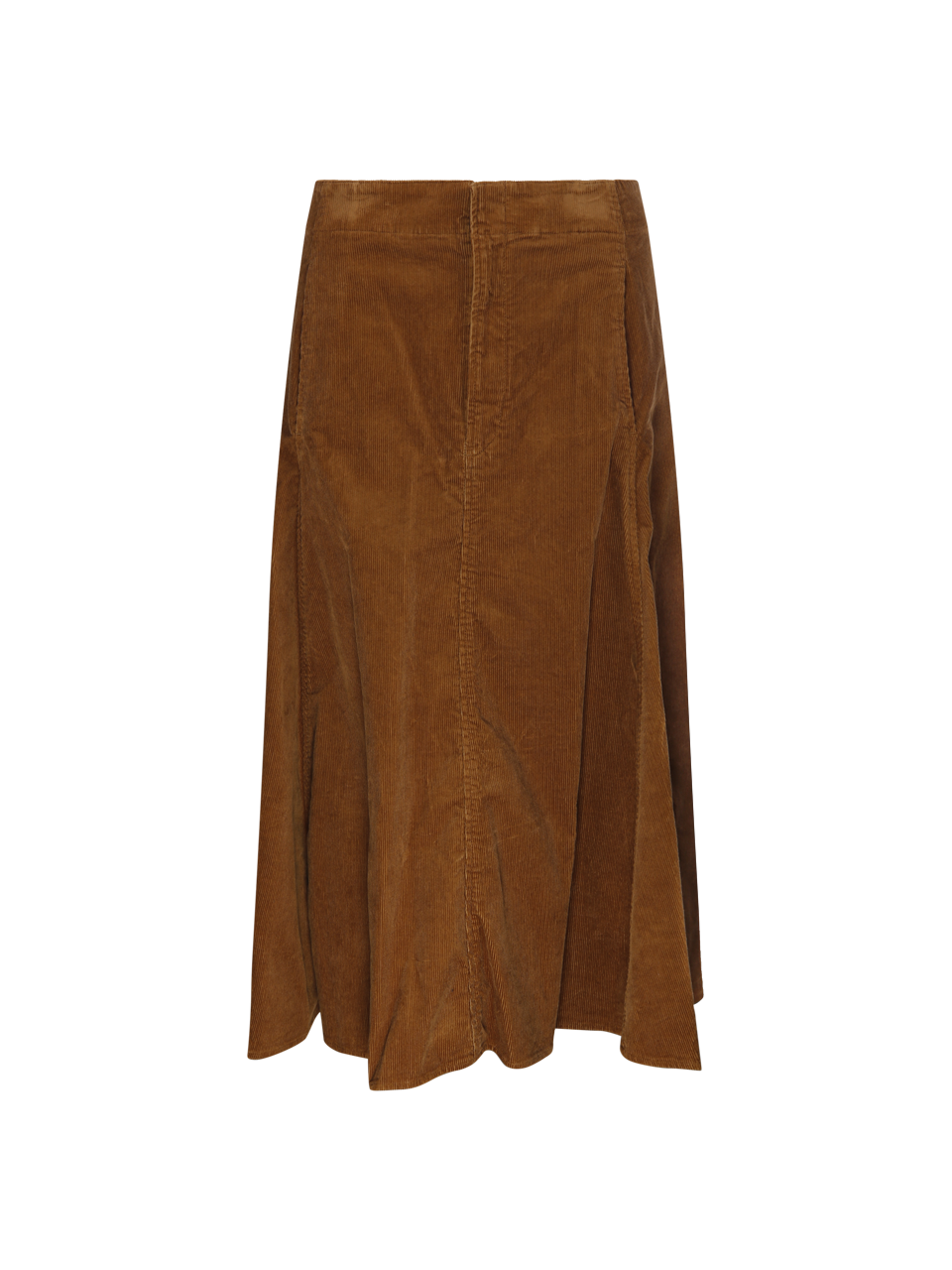 WOMAN RALPH LAUREN BROWN COTTON A LINE SKIRT