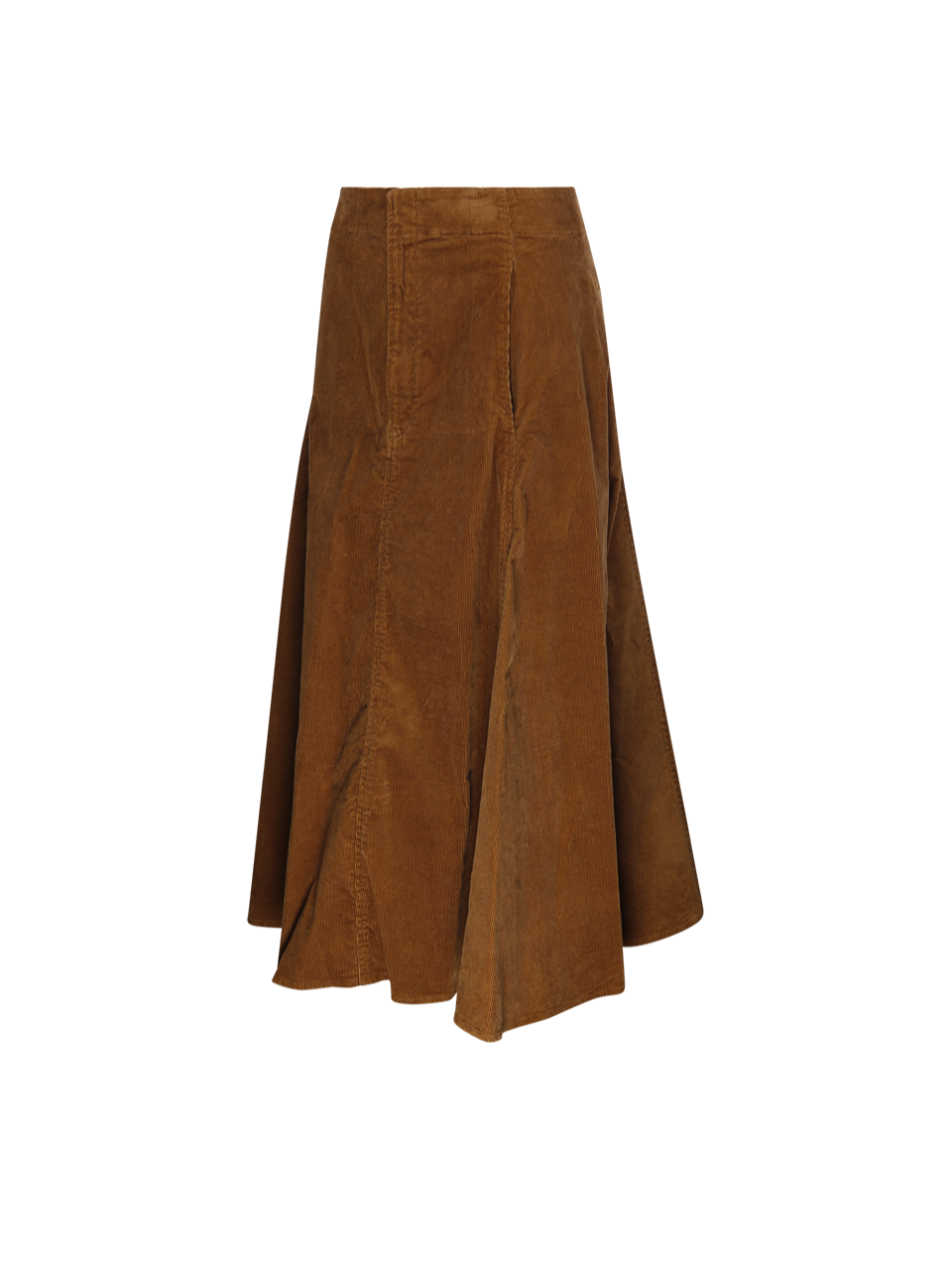 WOMAN RALPH LAUREN BROWN COTTON A LINE SKIRT