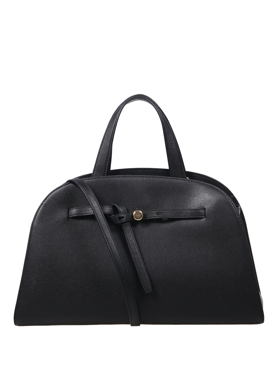 WOMAN TORY BURCH BLACK LEATHER ROMY BAULETTO BAG