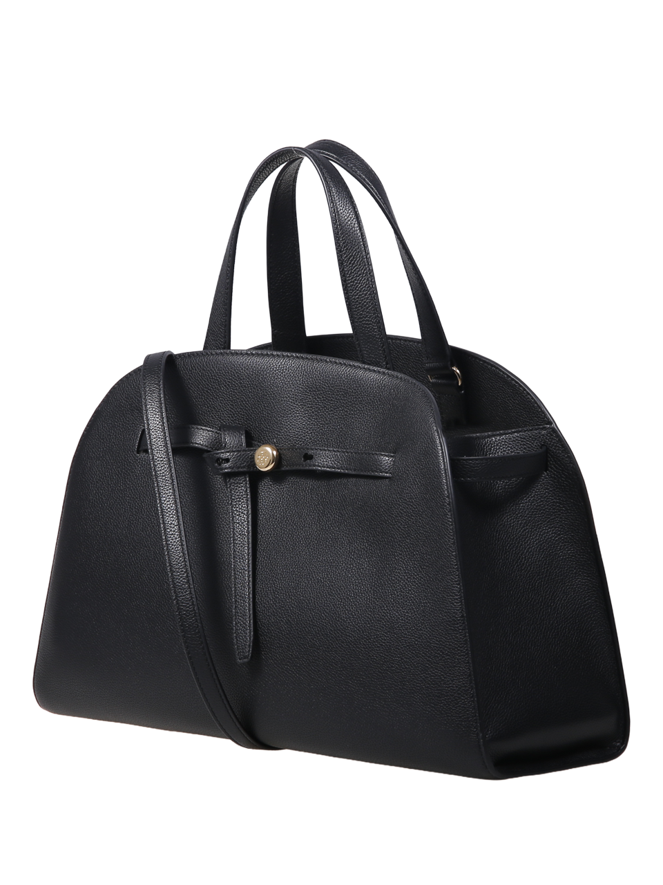 WOMAN TORY BURCH BLACK LEATHER ROMY BAULETTO BAG