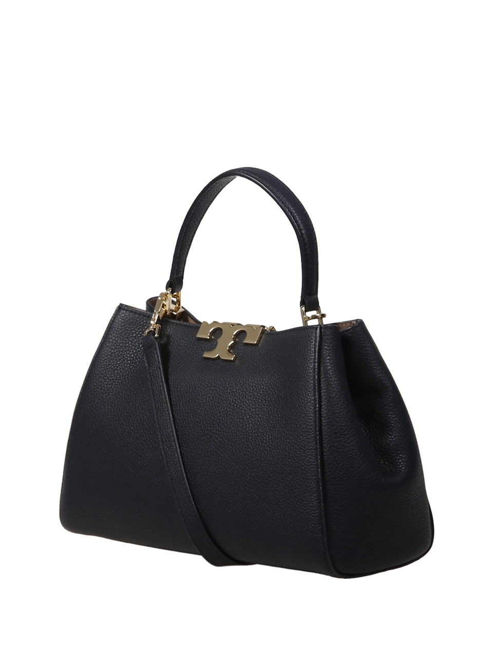 WOMAN TORY BURCH BLACK LEATHER ELEANOR SOFT MEDIUM SATCHEL