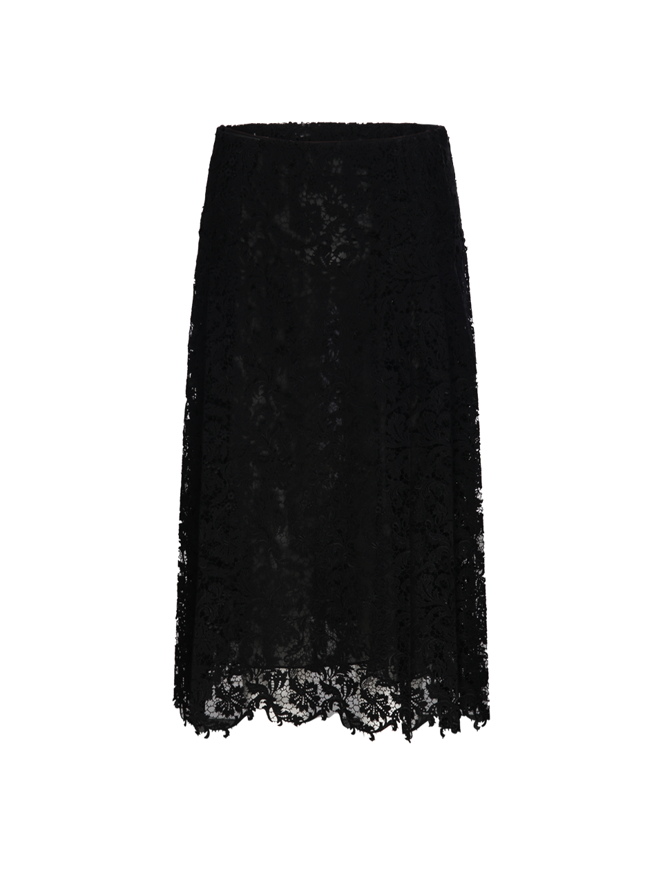 WOMAN FENDI BLACK COTTON SKIRT