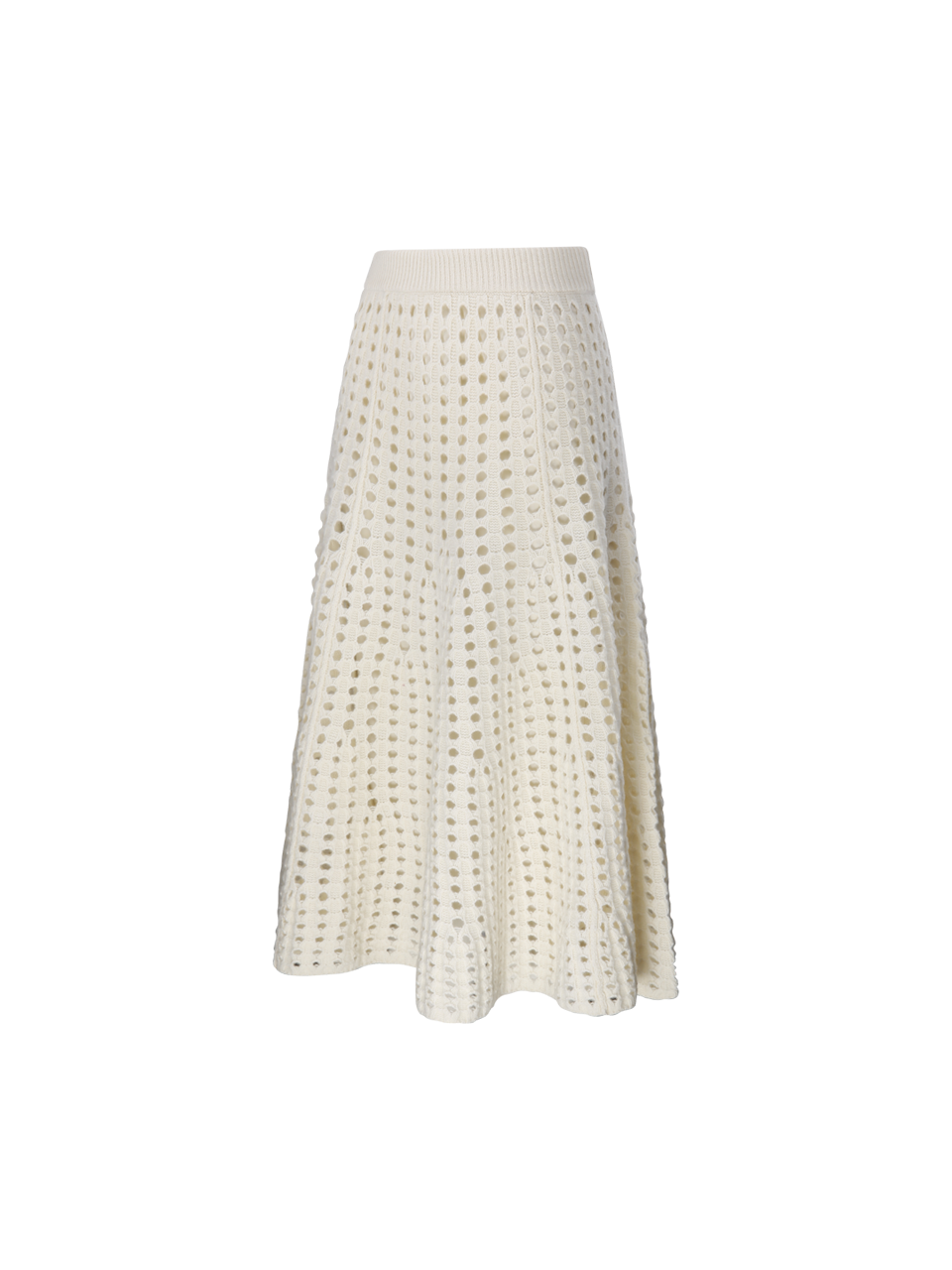 PERFORATED KNIT SKIRT