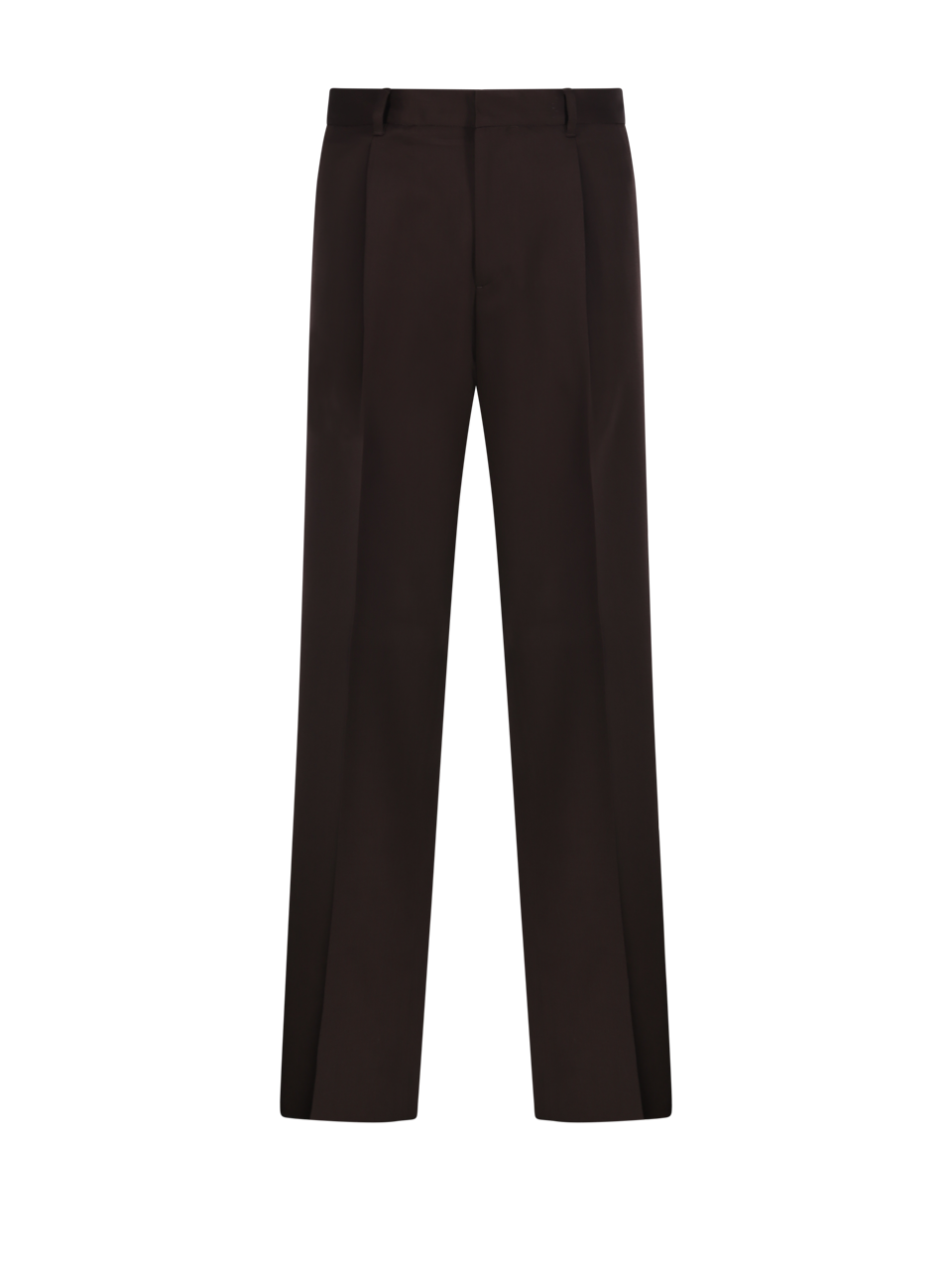 MEN LARDINI BROWN VIRGIN WOOL PANT