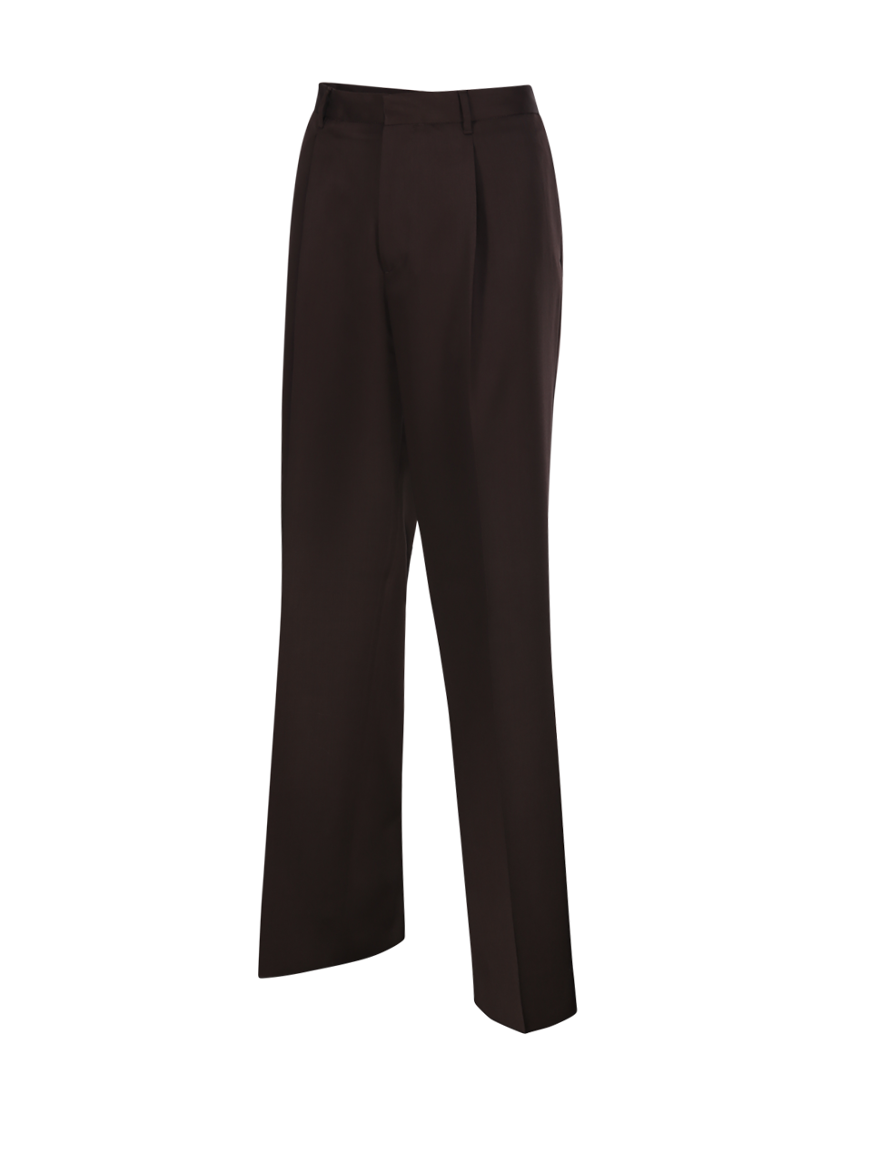 MEN LARDINI BROWN VIRGIN WOOL PANT