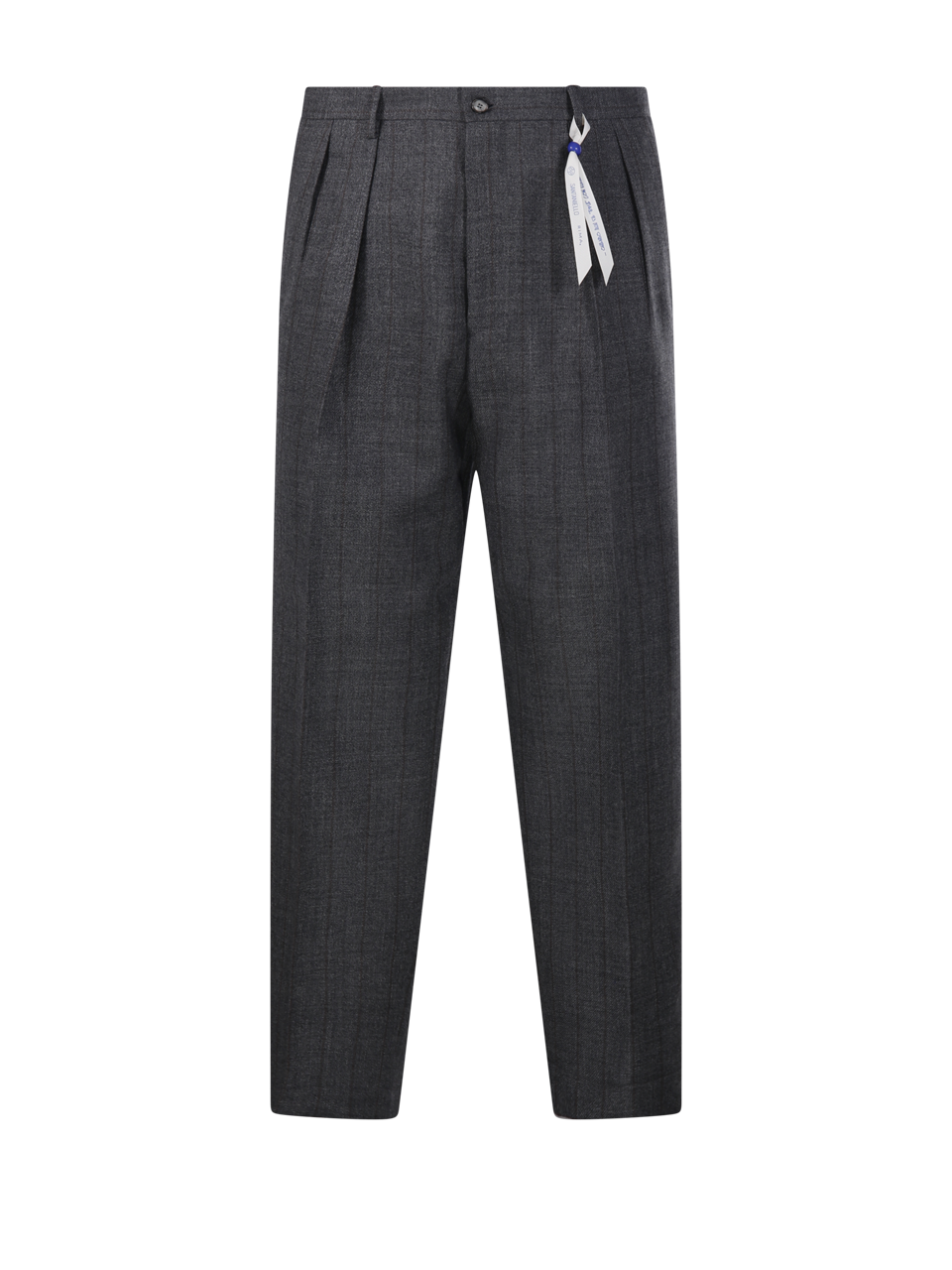 MEN SANTANIELLO GREY WOOL MIRO` PANT