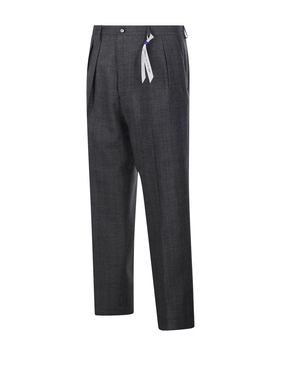 MEN SANTANIELLO GREY WOOL MIRO` PANT