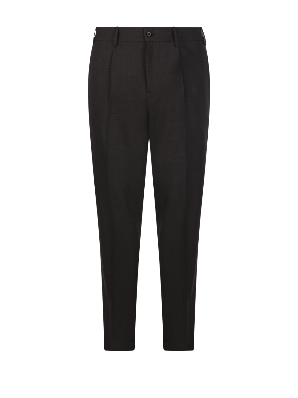 MEN SANTANIELLO BROWN WOOL IRNO PANT