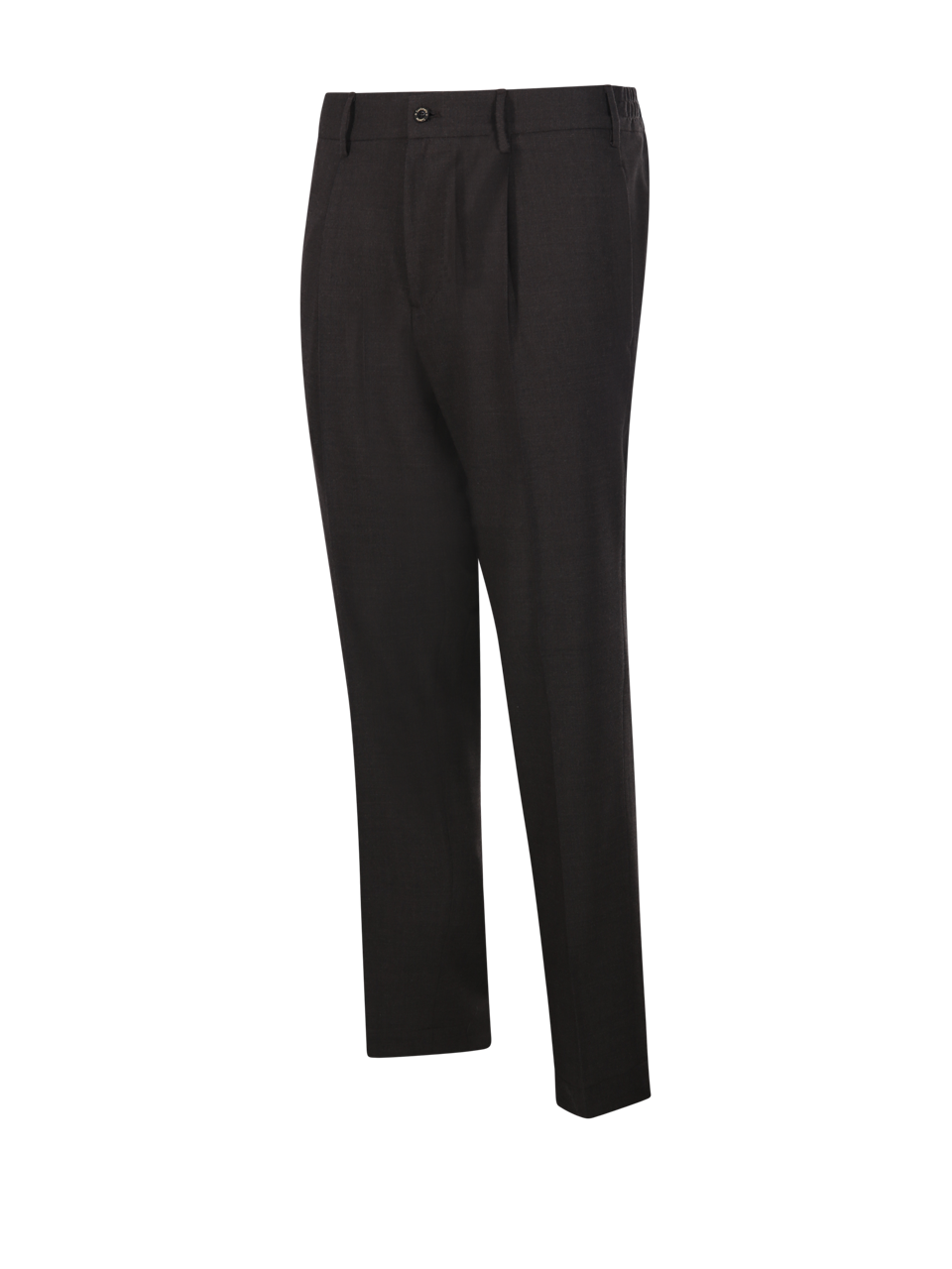 MEN SANTANIELLO BROWN WOOL IRNO PANT