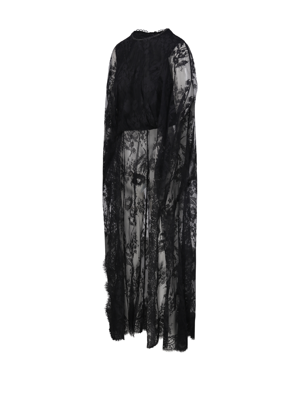 WOMAN ZIMMERMANN BLACK POLYAMIDE VALIANT LACE CAPED TOP