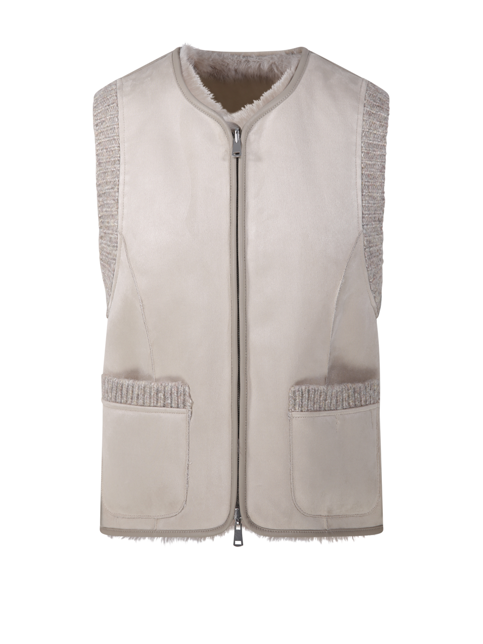 WOMAN URBANCODE NUDE POLYESTER REVERSIBLE TOSCANA FUR GILET