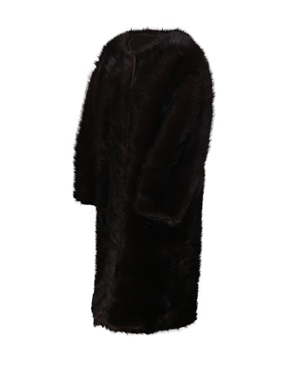 WOMAN URBANCODE BROWN POLYESTER REVERSIBLE TOSCANA BARREL COAT