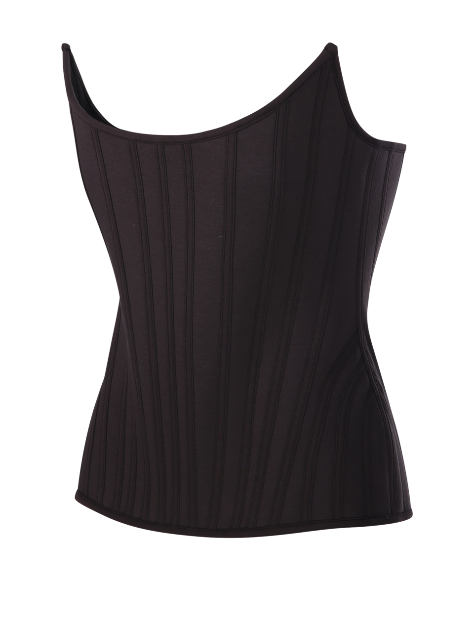 WOMAN GIUSEPPE DI MORABITO BROWN VISCOSE TOP/BUSTIER
