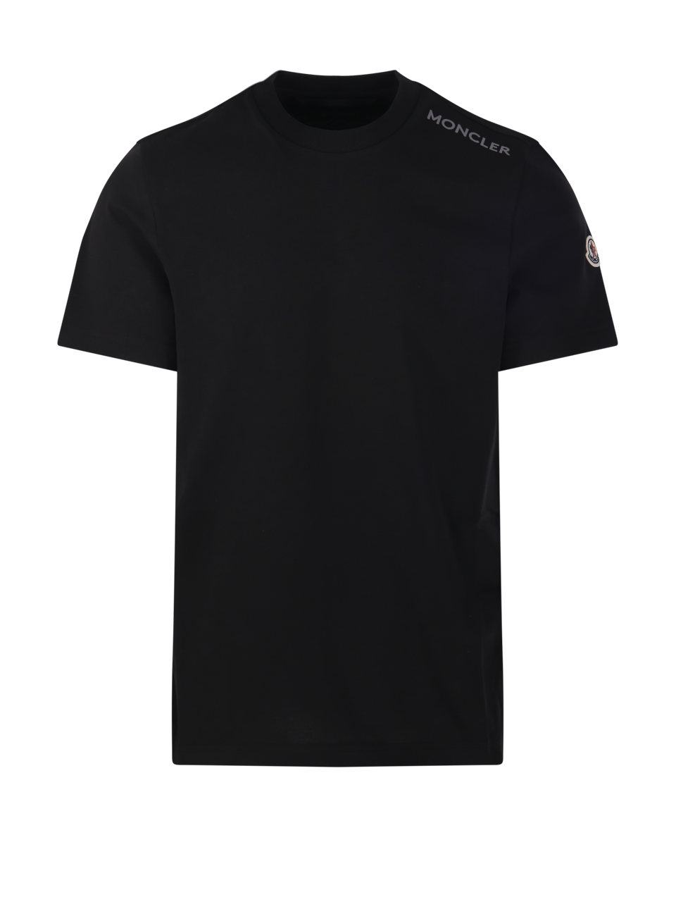 MEN MONCLER BLACK COTTON SS T-SHIRT