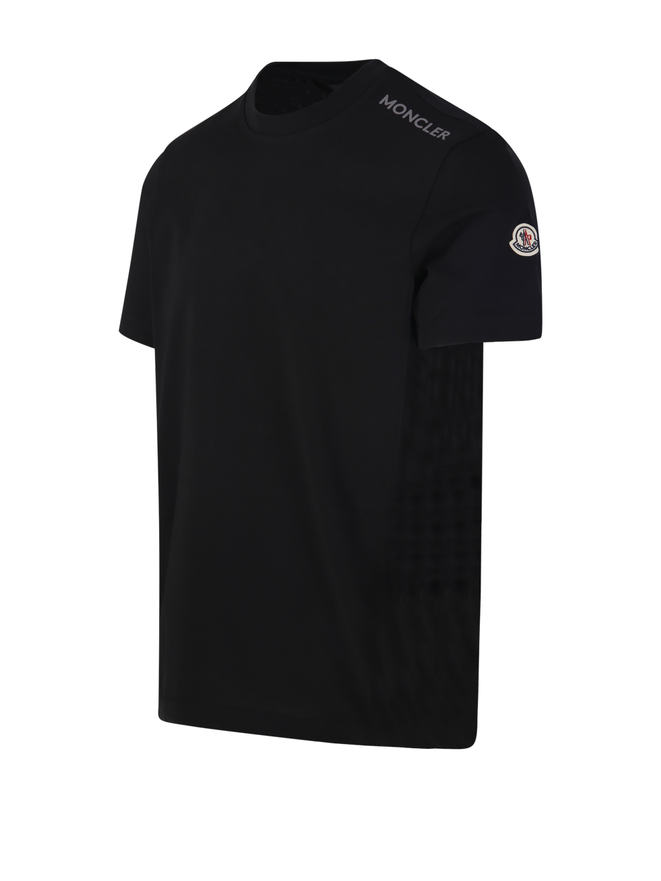 MEN MONCLER BLACK COTTON SS T-SHIRT