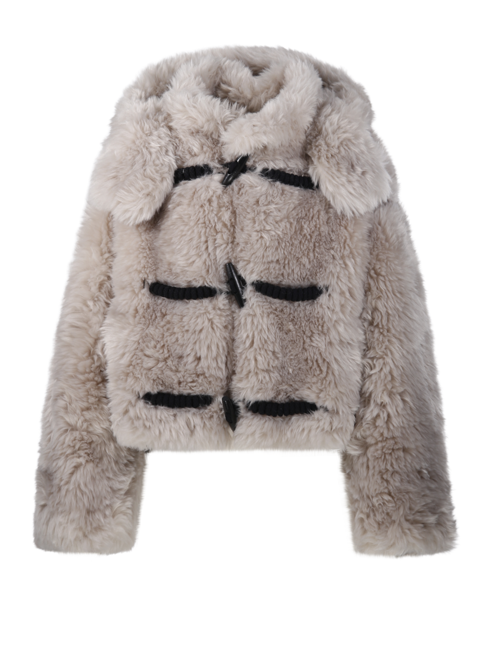 WOMAN VEGANCODE NUDE POLYESTER FUR JACKET