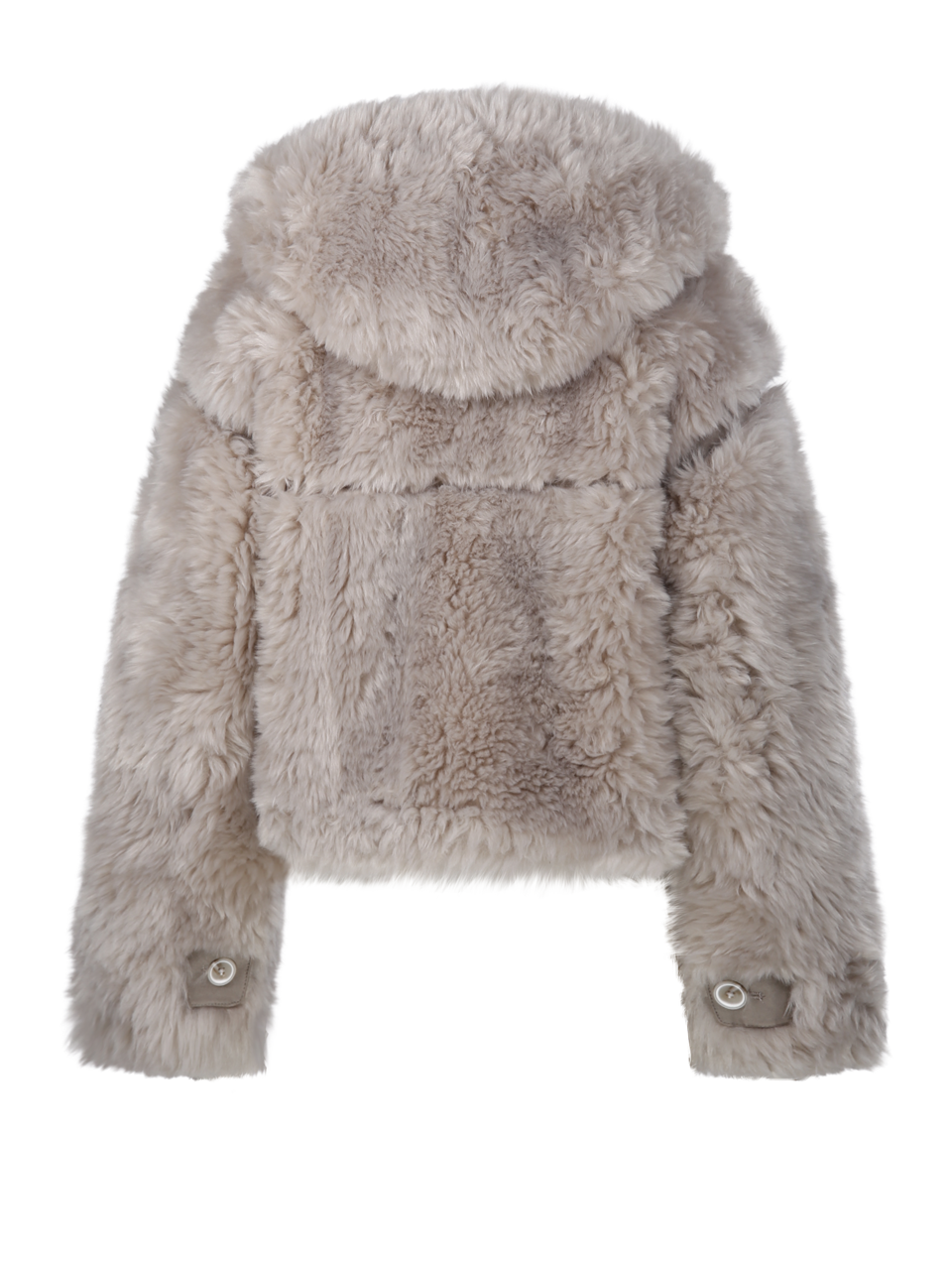 WOMAN VEGANCODE NUDE POLYESTER FUR JACKET