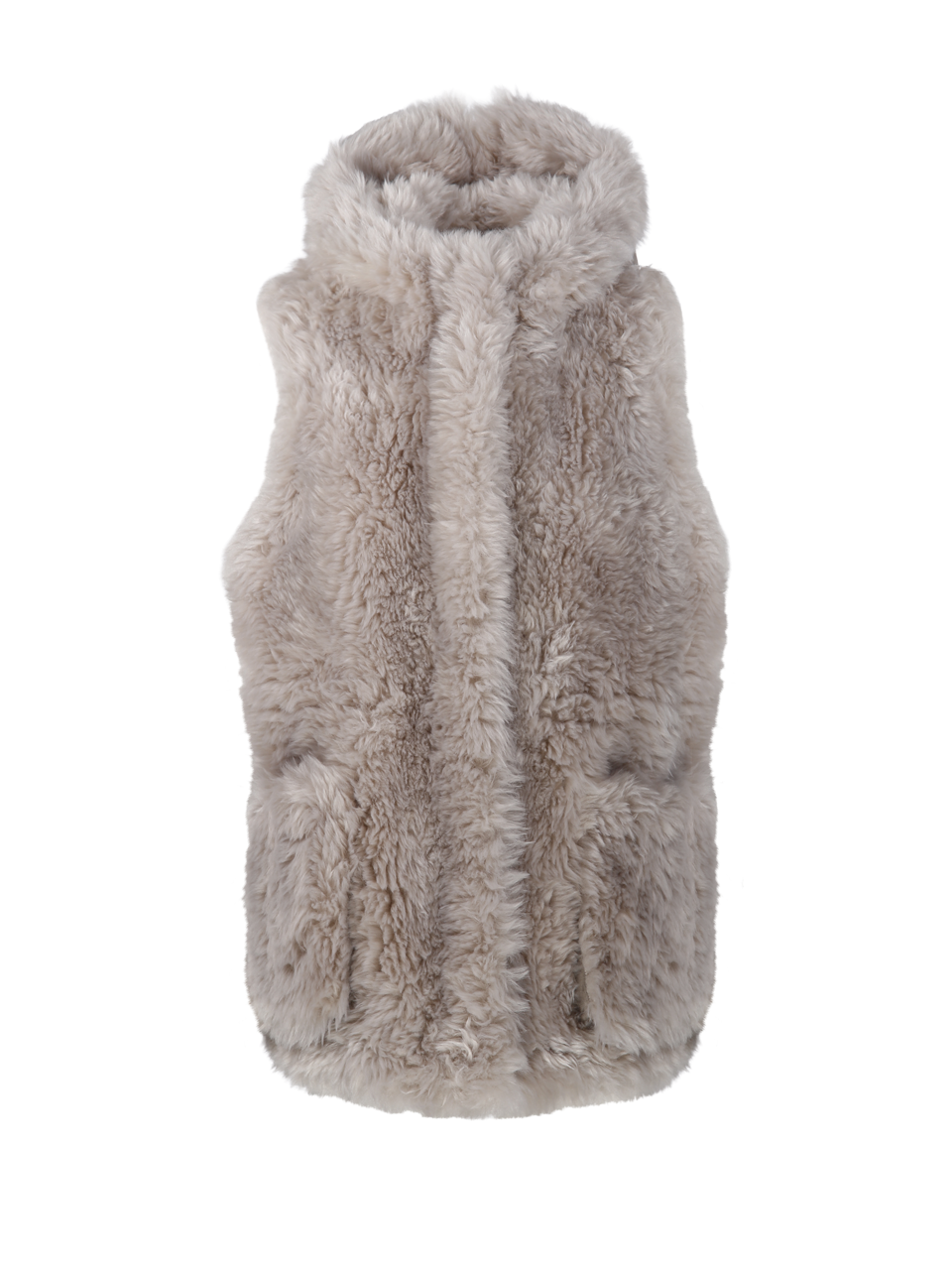 WOMAN VEGANCODE NUDE POLYESTER FUR JACKET
