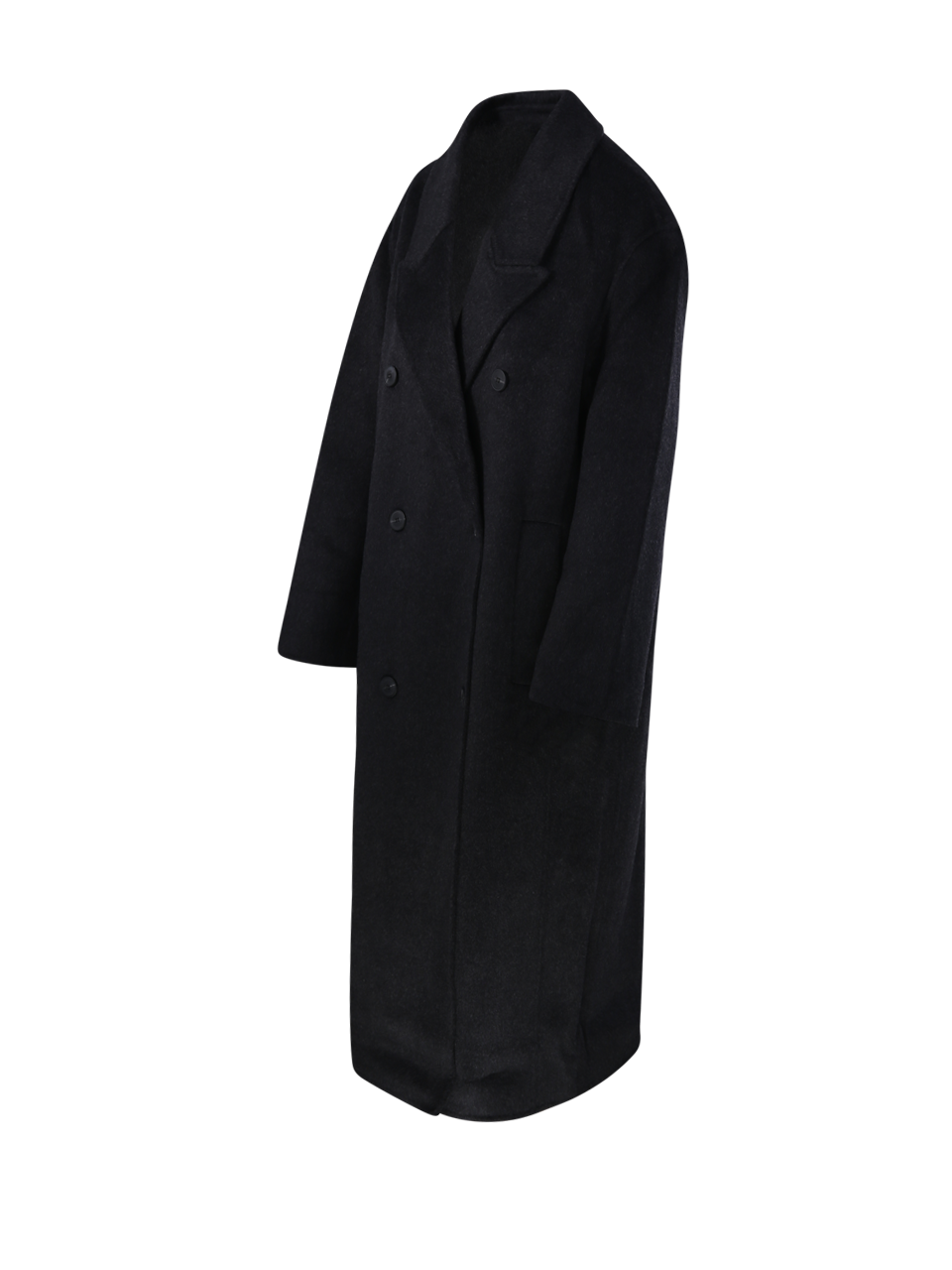 DONNA THE DYNAMIS STUDIO CAPPOTTO DOPPIOPETTO STOCKHOLM IN LANA GRIGIO SCURO 
