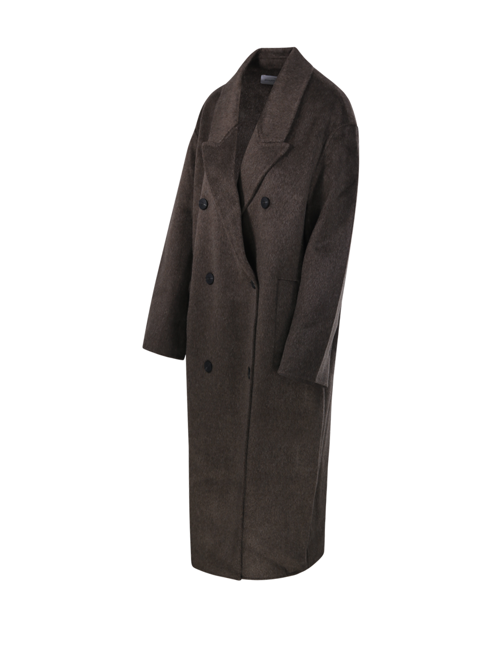 WOMAN THE DYNAMIS STUDIO BROWN WOOL STOCKHOLM DOUBLE BREASTED COAT