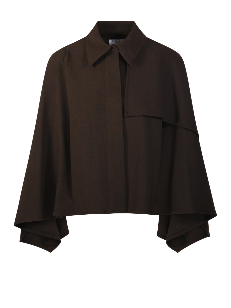 WOMAN OSCAR THE COLLECTION BROWN POLYESTER YAVI BLOUSE
