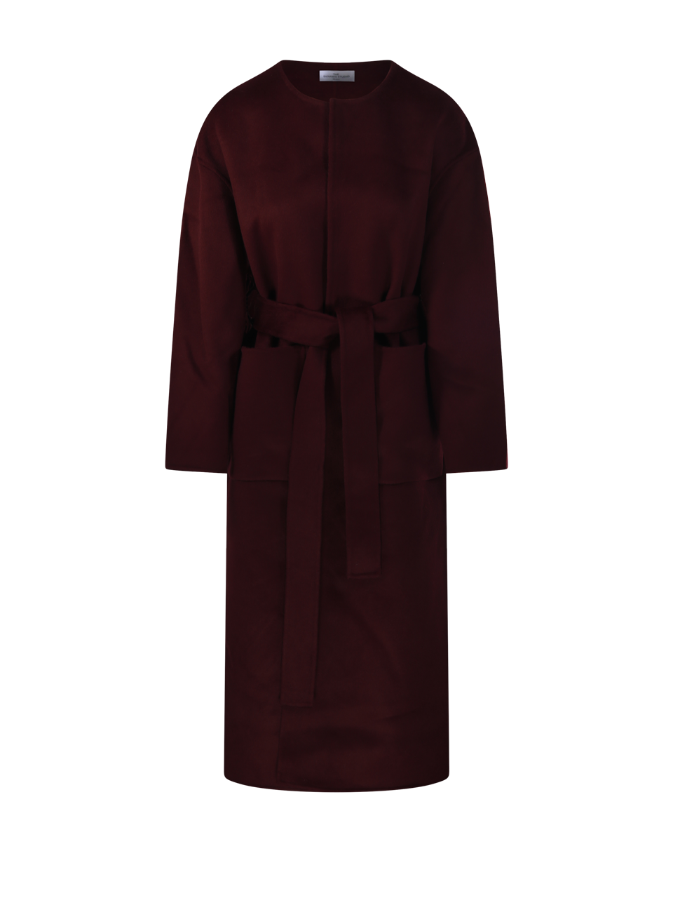 WOMAN THE DYNAMIS STUDIO BORDEAUX WOOL KNOKKE LONG  COAT