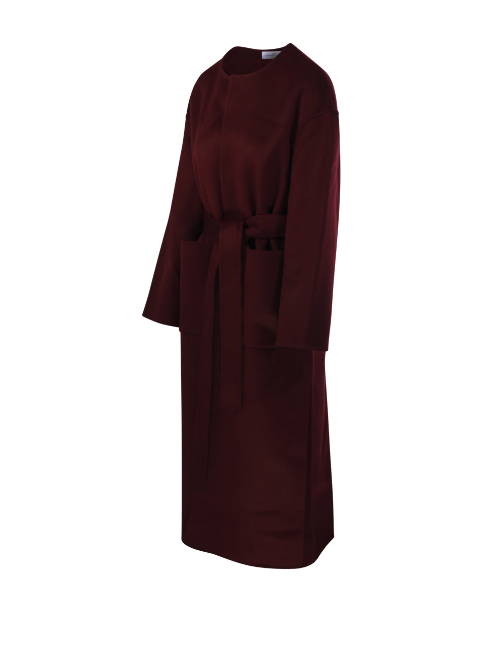 WOMAN THE DYNAMIS STUDIO BORDEAUX WOOL KNOKKE LONG  COAT